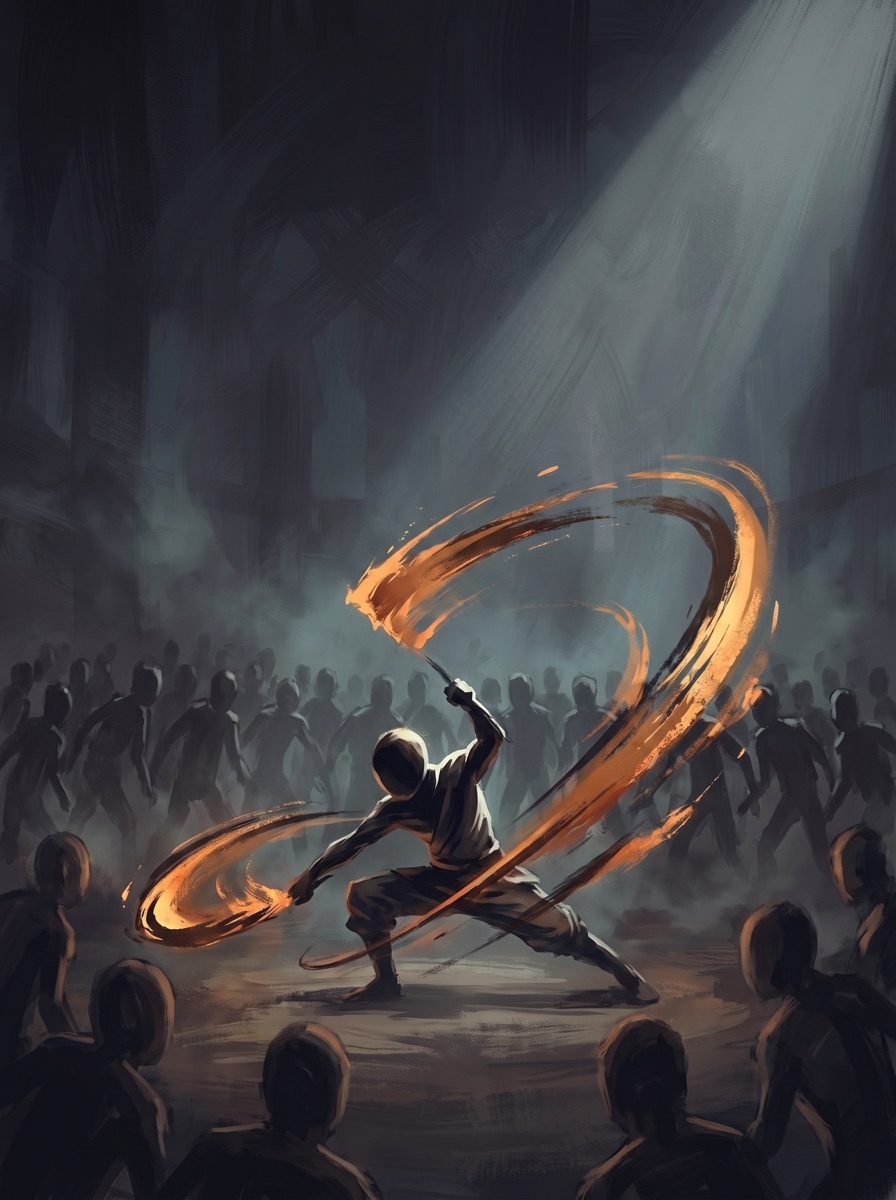 MARTIAL ART STICKMAN &mdash; exhibition poster